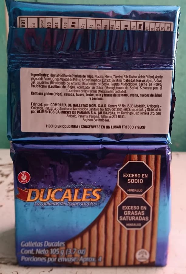 Galletas semi dulces 